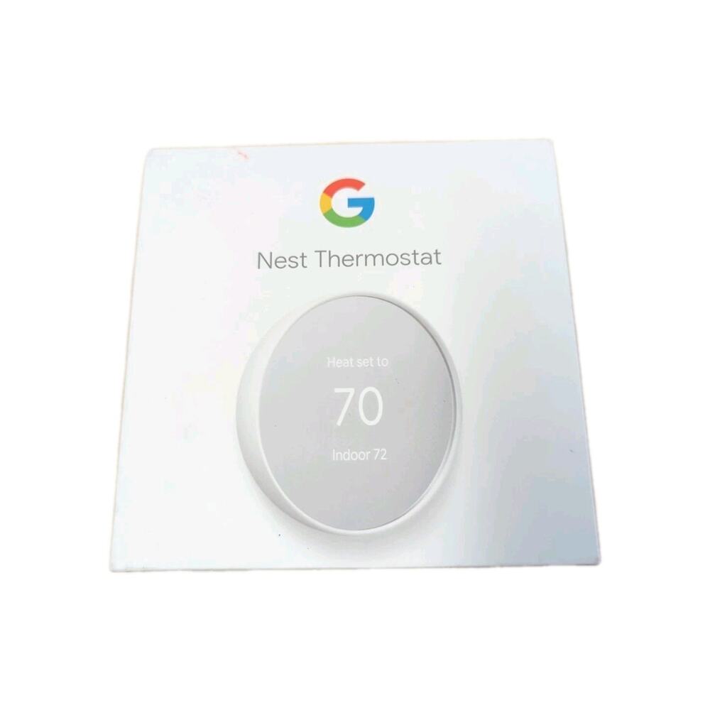 Google Nest Smart Thermostat, Snow - GA01334-US